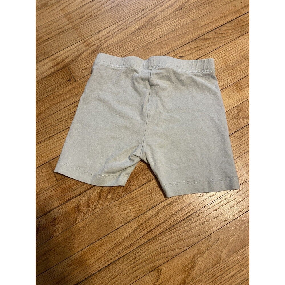 EUC Old Navy Girl 5T Off White Light Blue Bike Shorts Comfortable Play Active